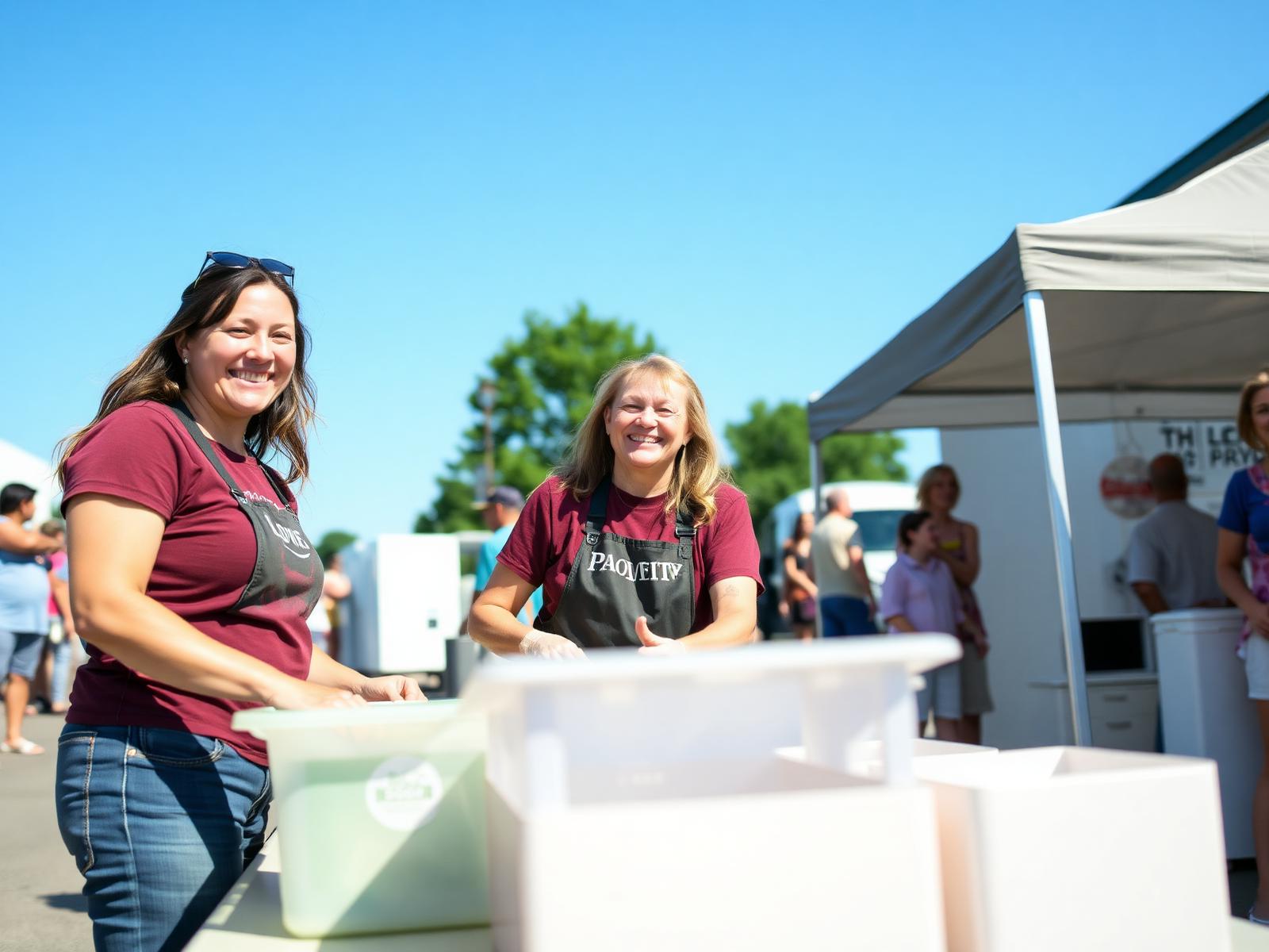 Max's Service team at a Traverse City community event